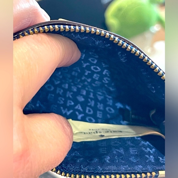 Kate Spade Carsen Crossbody Bag LaurelWay Striped Multicolor Vinyl Purse & coinp - Picture 3 of 12